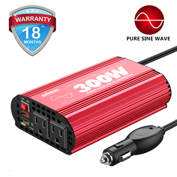 OURED300WPureSineWavePowerInverter(RED)